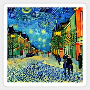 Christmas - Van Gogh Style Sticker